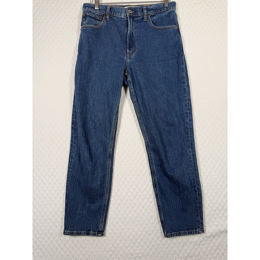 Abercrombie & Fitch The 80s Mom High Rise Sz 26|2r Fits 28" Waist Med Wash Chore